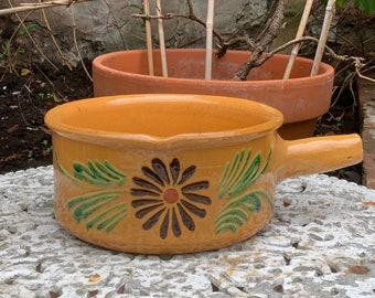 Soufflenheim/Alsace Pottery Saucepan