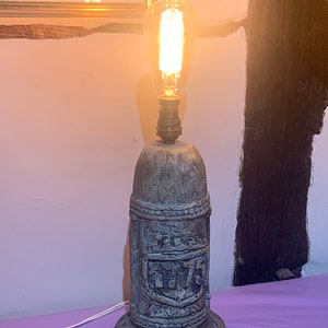 French Vintage Advertising Lamp Base for Clacquesin
