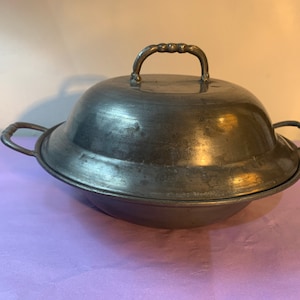 Antique French Pewter Tureen with Lid