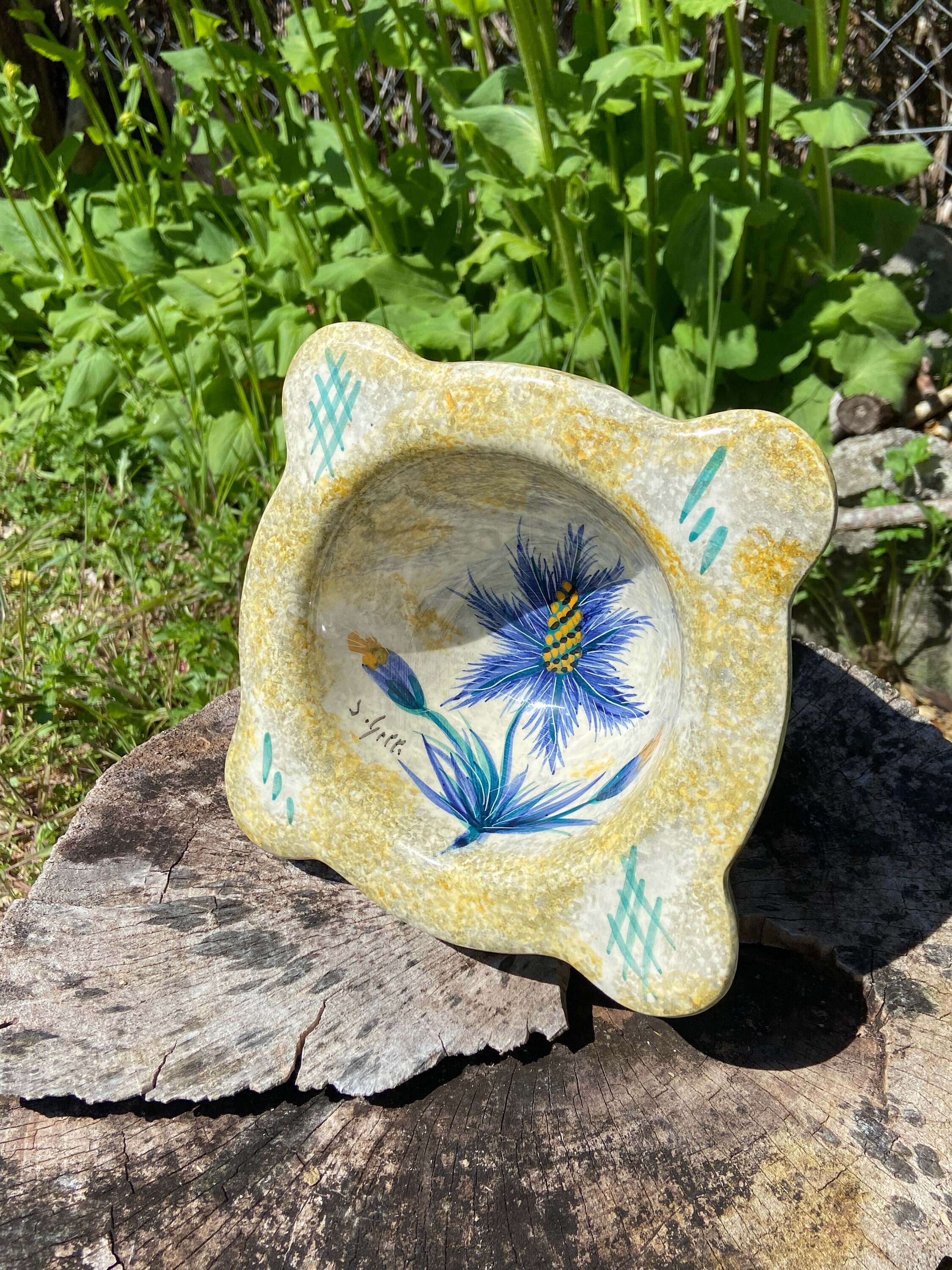 French Vintage Ceramic Mortar