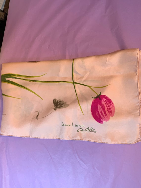 Jeanne Lanvin Castillo Silk Scarf - image 1