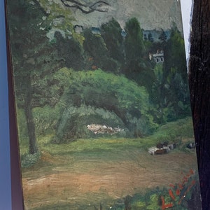French Oil on Board
