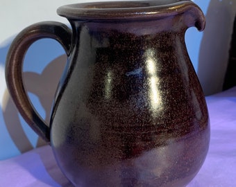 French Glazed Stoneware Pitcher