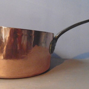 Large French Copper Saucepan