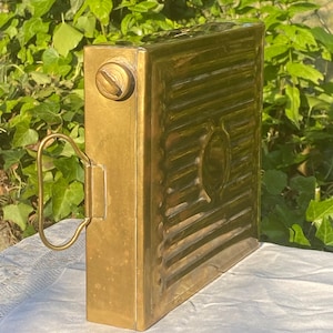 A French Brass Bed Warmer/Carriage Warmer