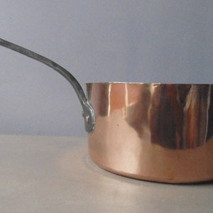 Large French Copper Saucepan