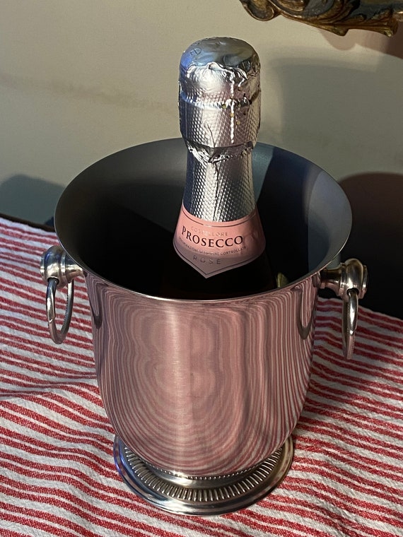 Jean Couzon Orfèvre Stainless Steel Ice Cube Bucket 