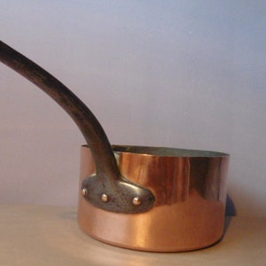 Large French Copper Saucepan