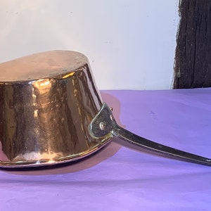 Antique French Copper Saucepan