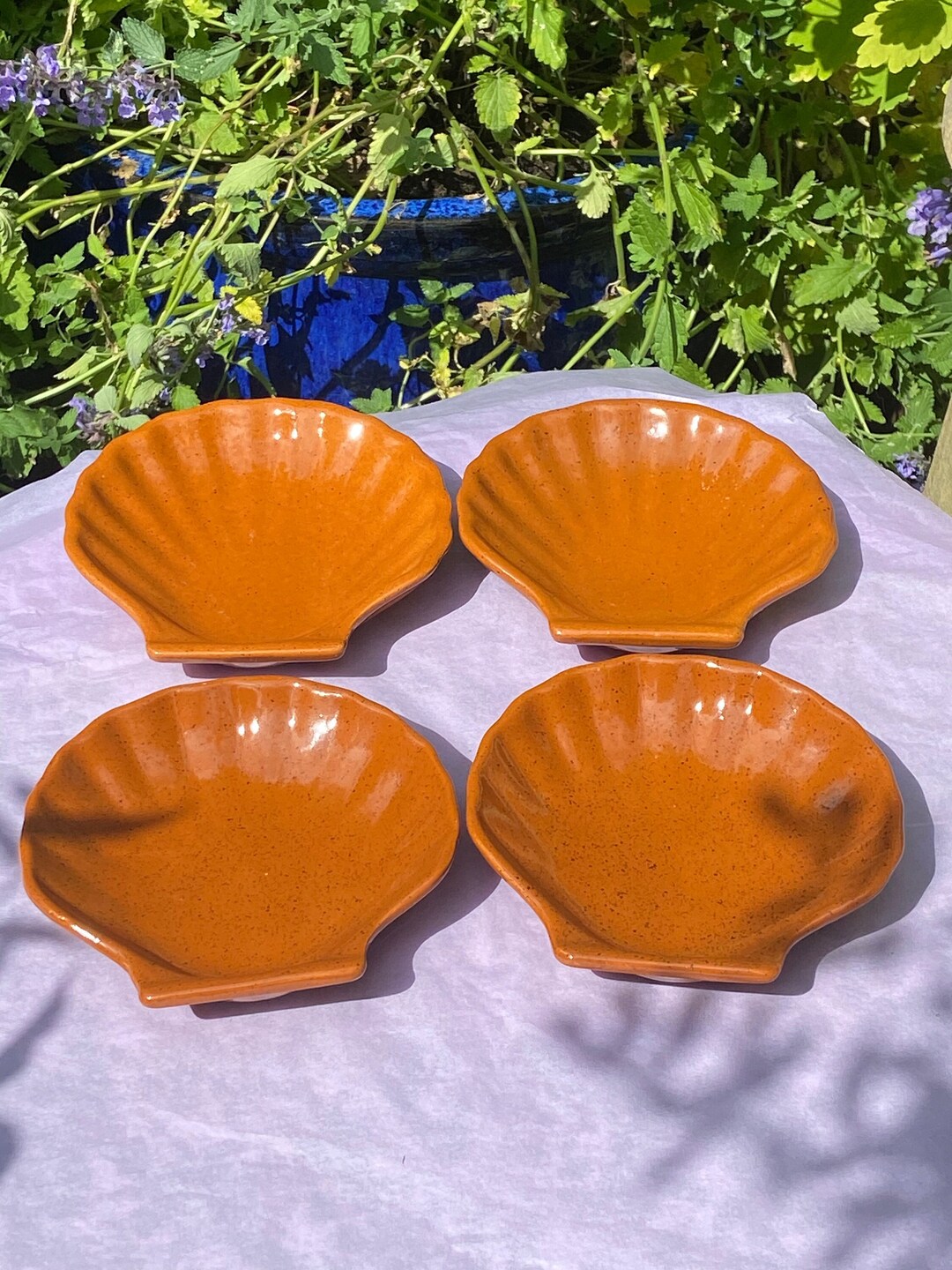 Set of Four Emile Henry Shell Dishes - Etsy