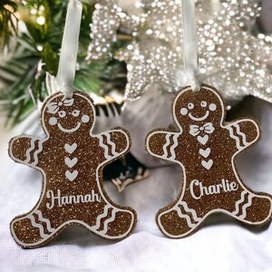 Personalised Gingerbread Man Bauble – Christmas Gift-Gingerbread people