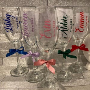 Prom Flutes Personalised Prom Champagne Flutes, Prom Night, - Etsy UK
