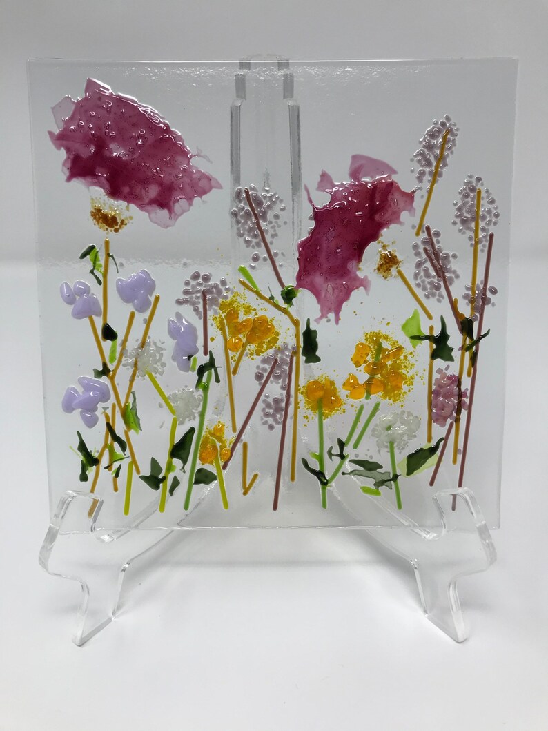 Pressed Flowers in Glass. Etsy