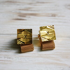 Vintage Manschettenknöpfe Unisex / Chunky antike Hochzeit Manschettenknöpfe / Urban Retro Schmuck Männer / VTG Swank Manschettenknöpfe Frauen