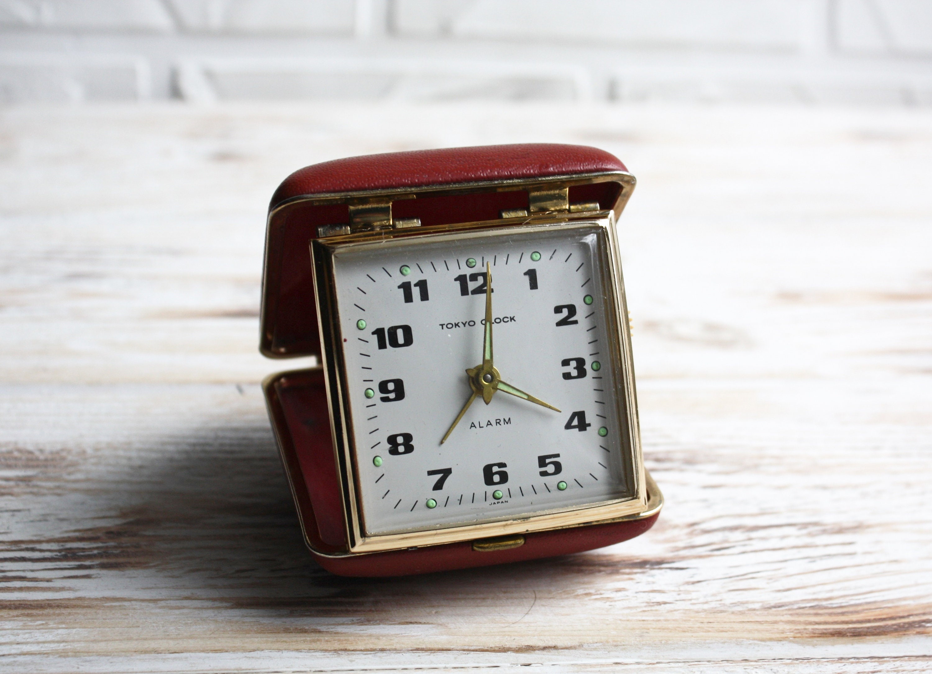 Vintage travel alarm clock Retro pocket wind up alarm clock Etsy