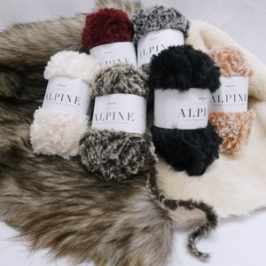 Sirdar ALPINE Luxe Fur Effect Super Soft Fluffy Super Chunky Knitting Yarn 50g