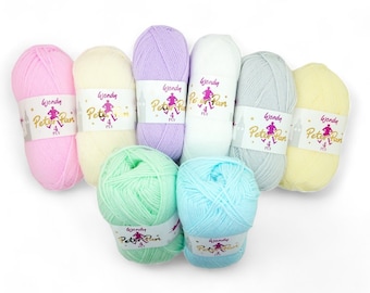 Wendy PETER PAN 4ply Baby Nylon Acrylic Yarns 50g