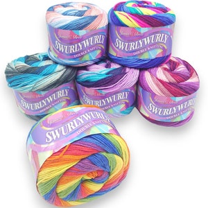 Yarn Acrylic SWURLY WURLY DK James C Brett Cake Knitting Crochet Yarn 200g