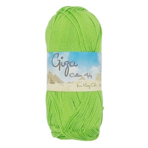 King Cole Giza 100% Egyptian Cotton 4 Ply Fine Knitting/ Crochet Yarn 50g Ball