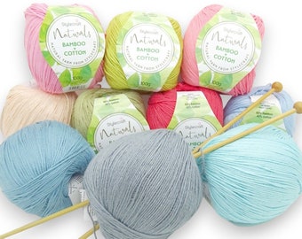 Stylecraft Naturals Yarn Bamboo + Cotton 100g DK Vegan + Eco Knitting Crochet