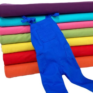 Cotton Canvas Plain Colour Medium Weight Dressmaking Craft Fabric 58” Wide