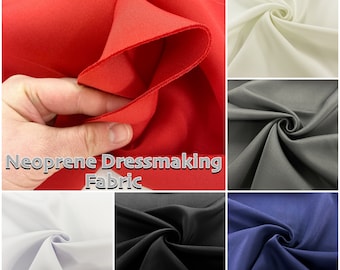 2mm Thick Neoprene Stretch Fashion Heavy Drape Dressmaking Fabric