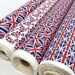 Union Jack Flag Wide Width 150cm Cotton Fabric- Printed in the UK for Platinum Jubilee Bunting, Tablecloths, Napkins, Dresses, Shirts