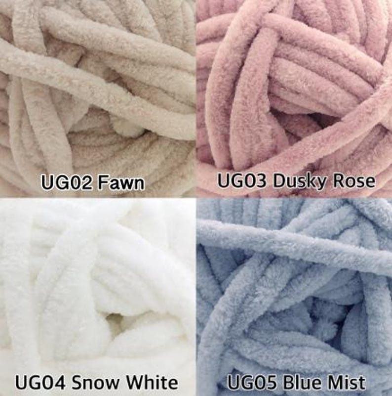 James Brett Flutterby Huggable Chenille Plush Super Chunky Knitting Yarn 250g Fluffy Soft bild 3