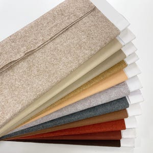 Wool Blend Craft Felt Fabric, Plain Colour, Sold per Half Metre.
