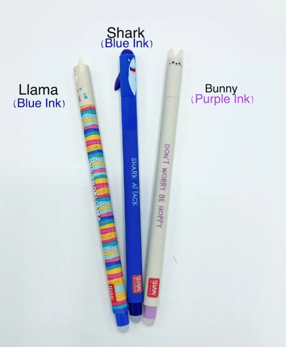 Legami Lion Erasable Gel Pen Cute Animal School Stationery - Choose Refill  Pack