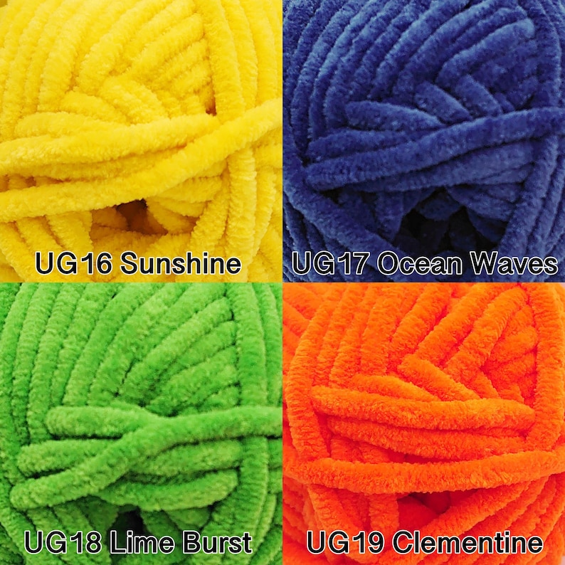 James Brett Flutterby Huggable Chenille Plush Super Chunky Knitting Yarn 250g Fluffy Soft bild 7