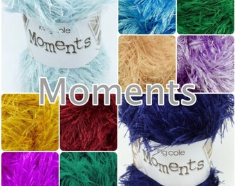 King Cole Moments 3229 Grey Eyelash Yarn - View #7