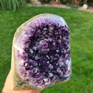 Gorgeous Amethyst with cut base