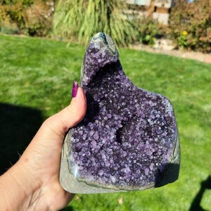 Gorgeous Amethyst with Cut Base