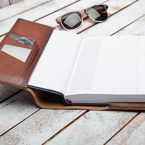 Journal en cuir, couverture de cahier A5, couverture de journal a5, couverture de cahier en cuir, cahier en cuir, couverture de cahier, reliure en cuir, portefeuille