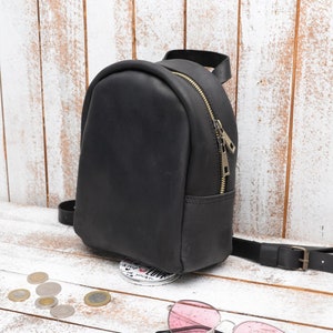 leather backpack, small backpack, Women's Backpacks, leather backpack women, black backpack, Rucksack, ladies backpack, City backpack, purse