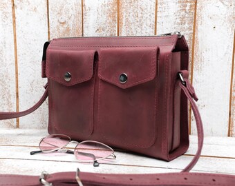 womens bag, leather bag, leather crossbody bag, crossbody bag, handmade leather bag, evening bag, purses and bags, Leather purse, Vintage