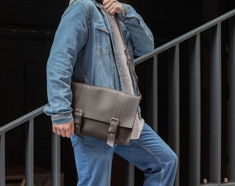 Bolsa mensageiro masculina, Bolsa mensageiro de couro masculina, Bolsa mensageiro de couro, Bolsa de couro, Bolsa mensageiro, Bolsa para laptop, Bolsa masculina, presente para homens