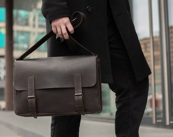 Männer Ledertasche, Umhängetasche Männer, Ledertasche Männer, Herren Umhängetasche, Geschenk für Papa, Vatertag, Geschenk für Männer, Tasche für Männer Leder