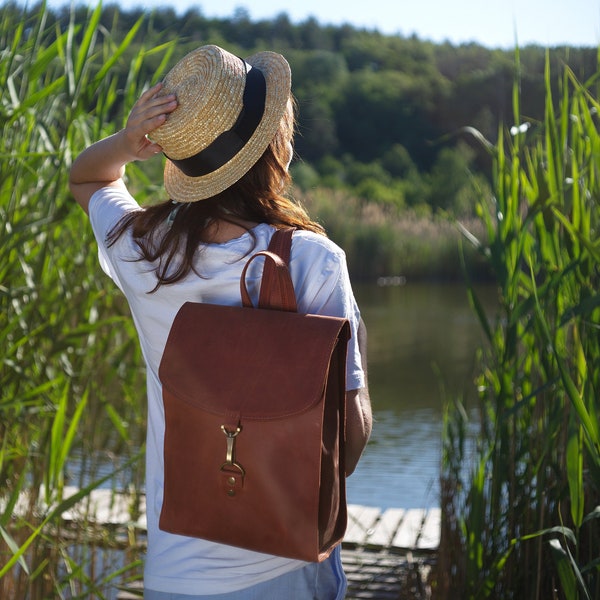 leather backpack, leather backpack women, backpacks, backpack women, Rucksack, Women's leather backpack, City backpack, Travel backpack