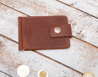 Leather Money Clip Wallet, Mens Wallet, Mens Leather Wallets, Wallets for Men, Money clip, Slim wallet, leather wallet, leather wallet mens