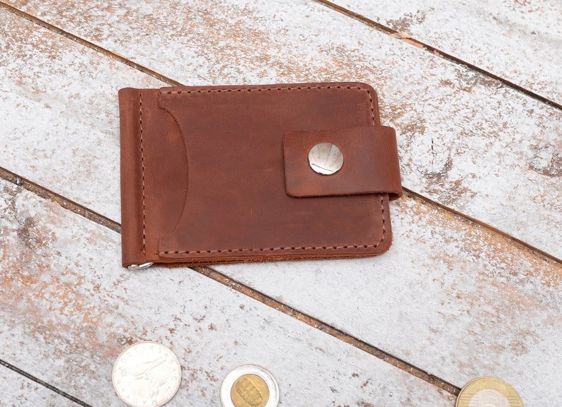 Leather Money Clip Wallet Mens Wallet Mens Leather Wallets Wallets For Men Money Clip Slim Wallet Leather Wallet Leather Wallet Mens - 