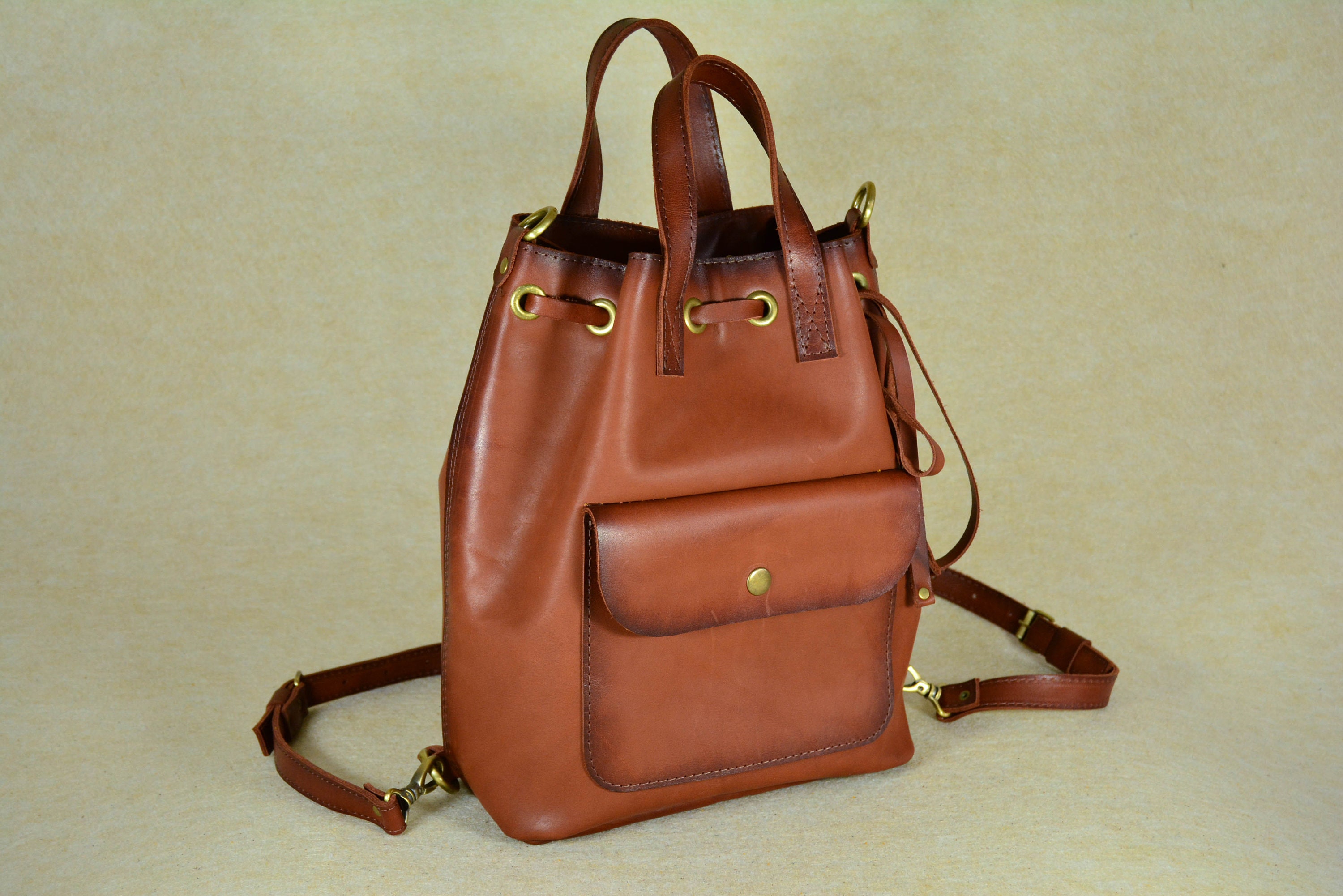 Leather Backpack Leather Purse Hobo Bag Backpack Shoulder Etsy