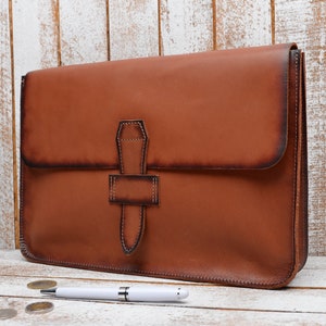 Organisateur en cuir, homme porte-documents en cuir, étui portable, dossier en cuir, étui à carnet en cuir, sac en cuir, sac d’ordinateur portable en cuir, dossier