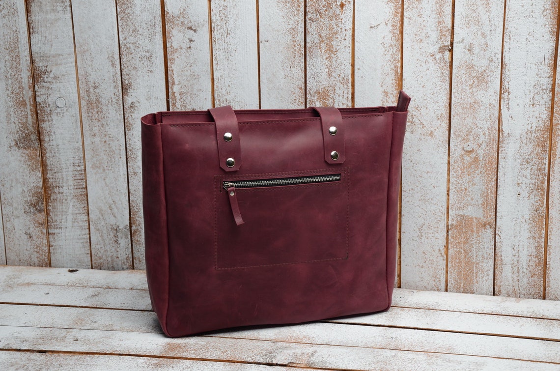 Leather Bag Market bags. Totes. Leather purse Laptop bag Etsy