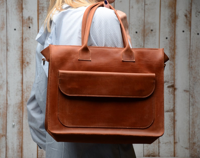 Leather Bag Leather Purse Leather Laptop Bag Laptop Bag Etsy