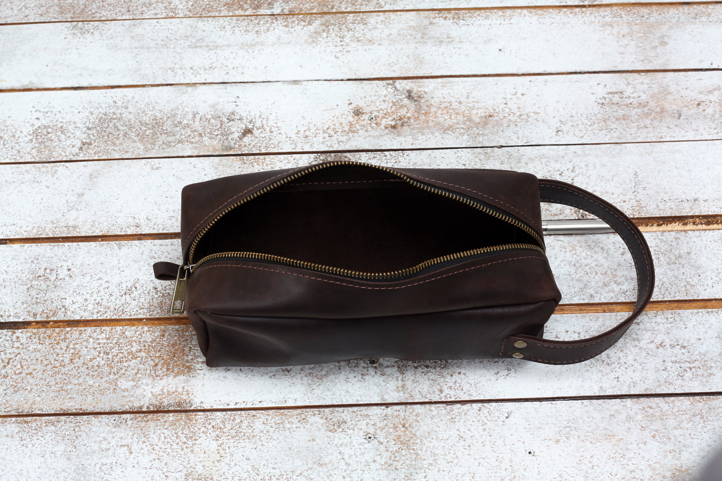 Toiletry Bag Men Men's Bag Leather Makeup Bag Leather - Etsy