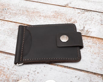 Money clip, money clip wallet, Slim mens wallet, leather wallet, mens leather wallet, leather wallet mens, wallet men, Wallets & Money Clips