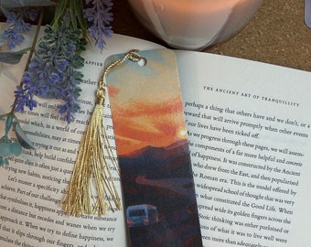 Illustrated bookmark with quote- caravan