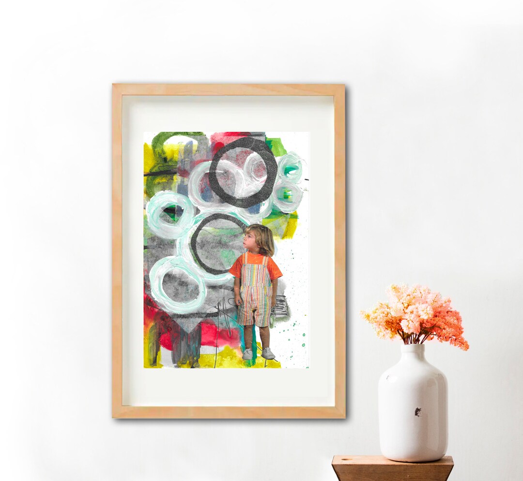 Art Painting Wall Collage Mural Decoration Original Gift Etsy